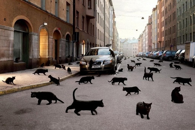 В Днепре на Паникахи произошло ДТП из–за кота (видео момента)