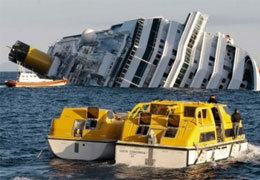 ���������� ���������� �Costa Concordia� ������� SMS-��