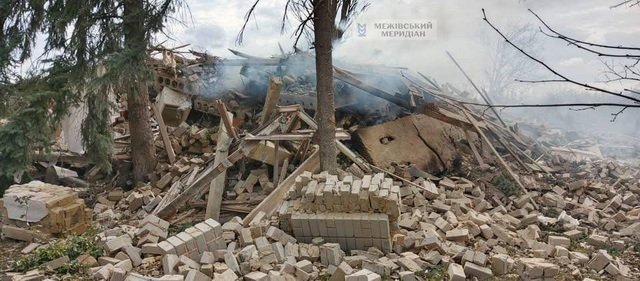 Все, что сейчас осталось от редакции газеты. В Межевой окончательно уничтожили редакцию районной газеты