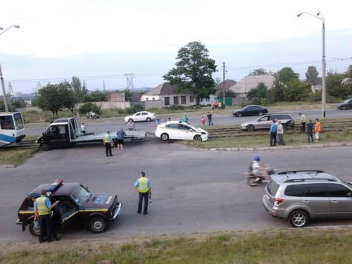 Вчера служебная машина ГАИ во время погони за Opel попала в ДТП