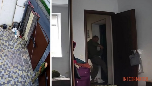 У Дніпрі на проспекті Науки чоловік у пікселі вдерся у двір та обікрав будинок