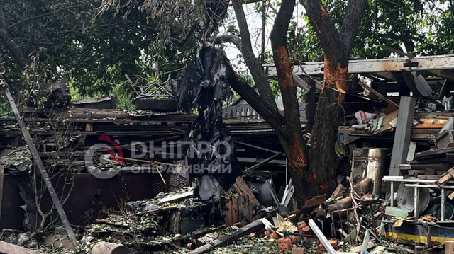 Атака на Дніпро 6 липня: ворожий дрон влучив у двір приватного будинку