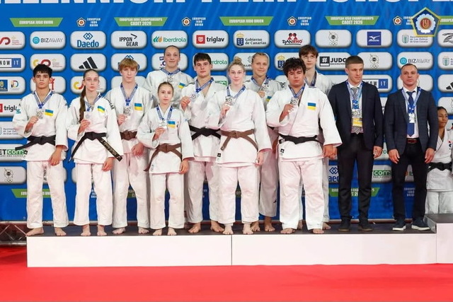 Днепровские дзюдоисты стали серебряными призерами командного чемпионата Европы