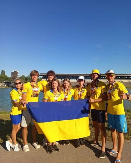 На чемпионате Европы по гребле на лодках «Дракон» днепровские спортсмены завоевали 29 медалей