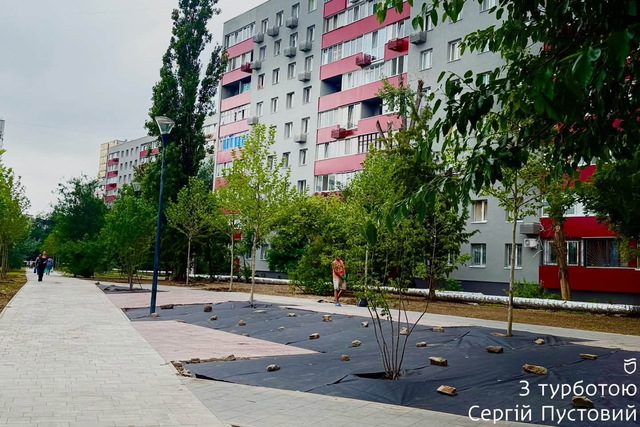 На улице Калиновой формируют новое общественное пространство