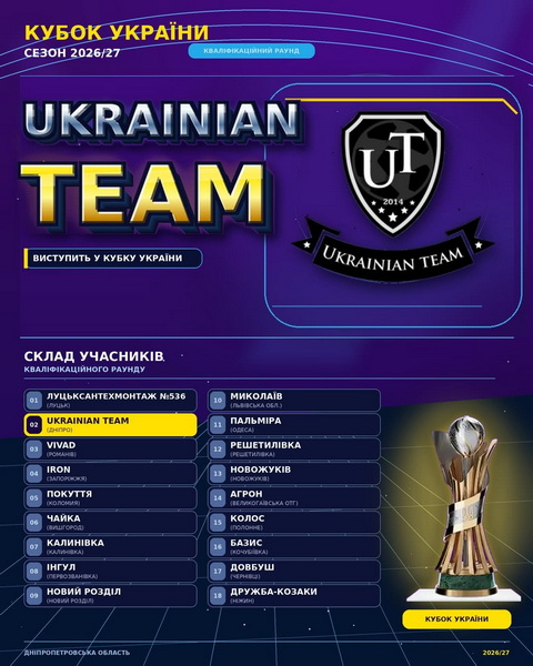 Днепровский футбольный клуб готовится к старту в Кубке Украины!