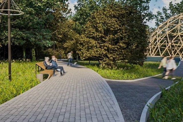 Космические инсталляции и бесплатный Wi-Fi: в Днепре восстанавливают парк Гагарина