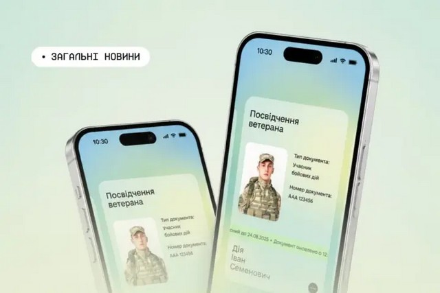 Электронное удостоверение ветерана в «Дія» получил 1 миллион украинских защитников