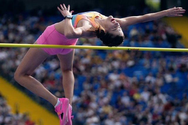 Ярослава Магучіх. Diamond League AG/Marta Gorczynska «Рада, що вдалося взяти 2.00 м». Ярослава Магучіх з «чудовим настроєм» перемогла на Діамантовій лізі у Сілезії