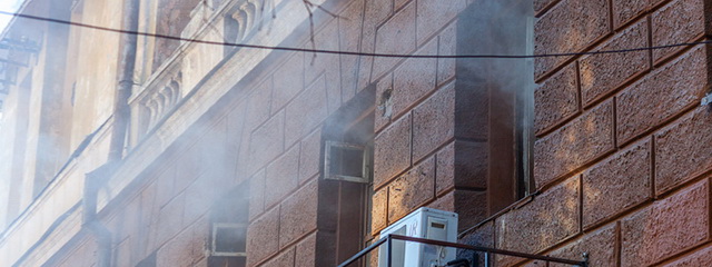 В центре Днепра горел офис КП «Благоустрій»