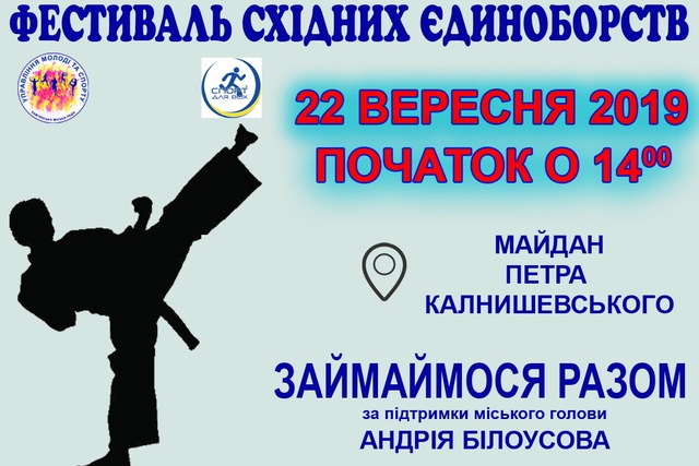 В Каменском состоится фестиваль восточных единоборств