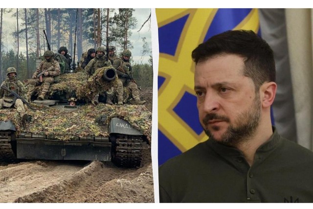 Глава держави розповів про ситуацію на полі бою / колаж УНІАН, фото 118 окремої бригади тероборони, УНІАН Зеленський розкрив, скільки території РФ захопила цього року і скільки звільнила Україна