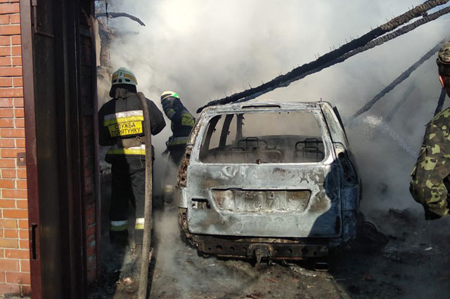 В Обуховке сгорела Тойота Ленд Крузер