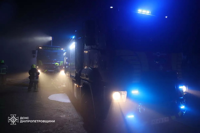 В пригороде Днепра горел склад
