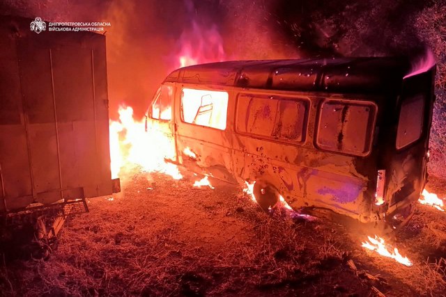 Ночью враг 10 раз атаковал три района Днепропетровской области