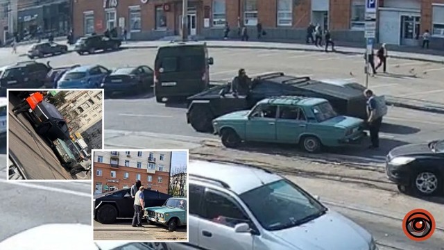 ДТП года и «встреча эпох»: в Днепре на Бандеры столкнулись ВАЗ и Tesla Cybertruck