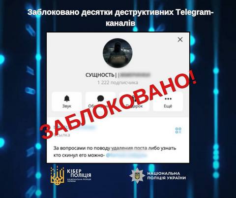 В Украине заблокировали десятки Telegram-каналов за кибербуллинг детей