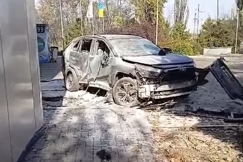 Вражеский дрон атаковал АЗС в Днепропетровской области, есть раненый