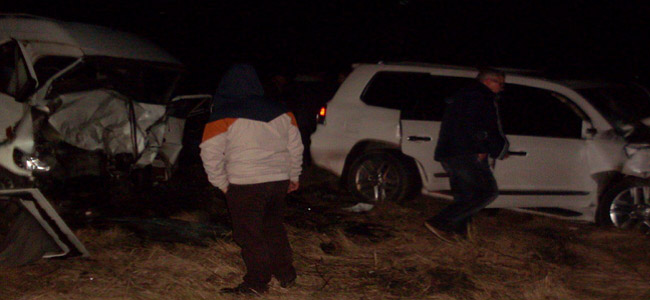 В Юр'ївському районі Лексус зіткнувся з мікроавтобусом