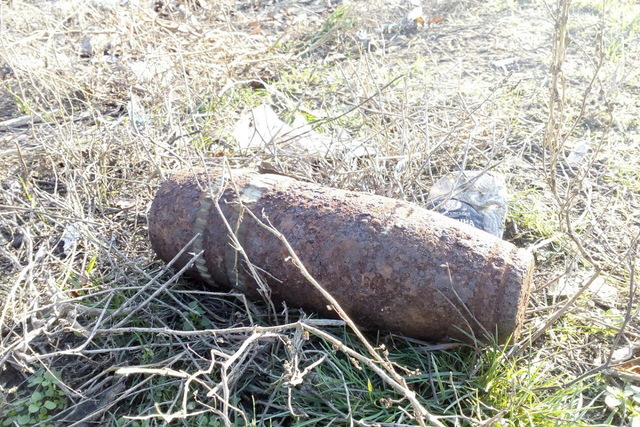 В Днепре на Красном Камне возле карьера нашли боеприпас