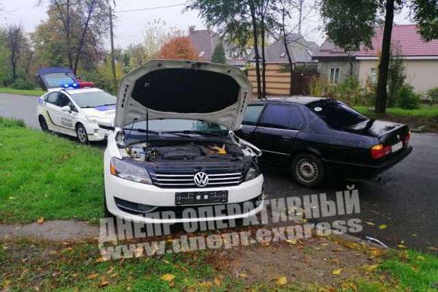 В Днепре на Надежды Алексеенко BMW «влетел» в Volkswagen