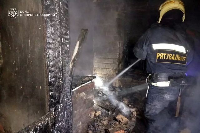 В Днепре на пожаре пострадала женщина
